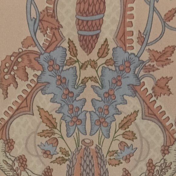 Liz Claiborne Collection Dusty Peach Silk Print Blouse, Women's Size 4 - Picture 5 of 11